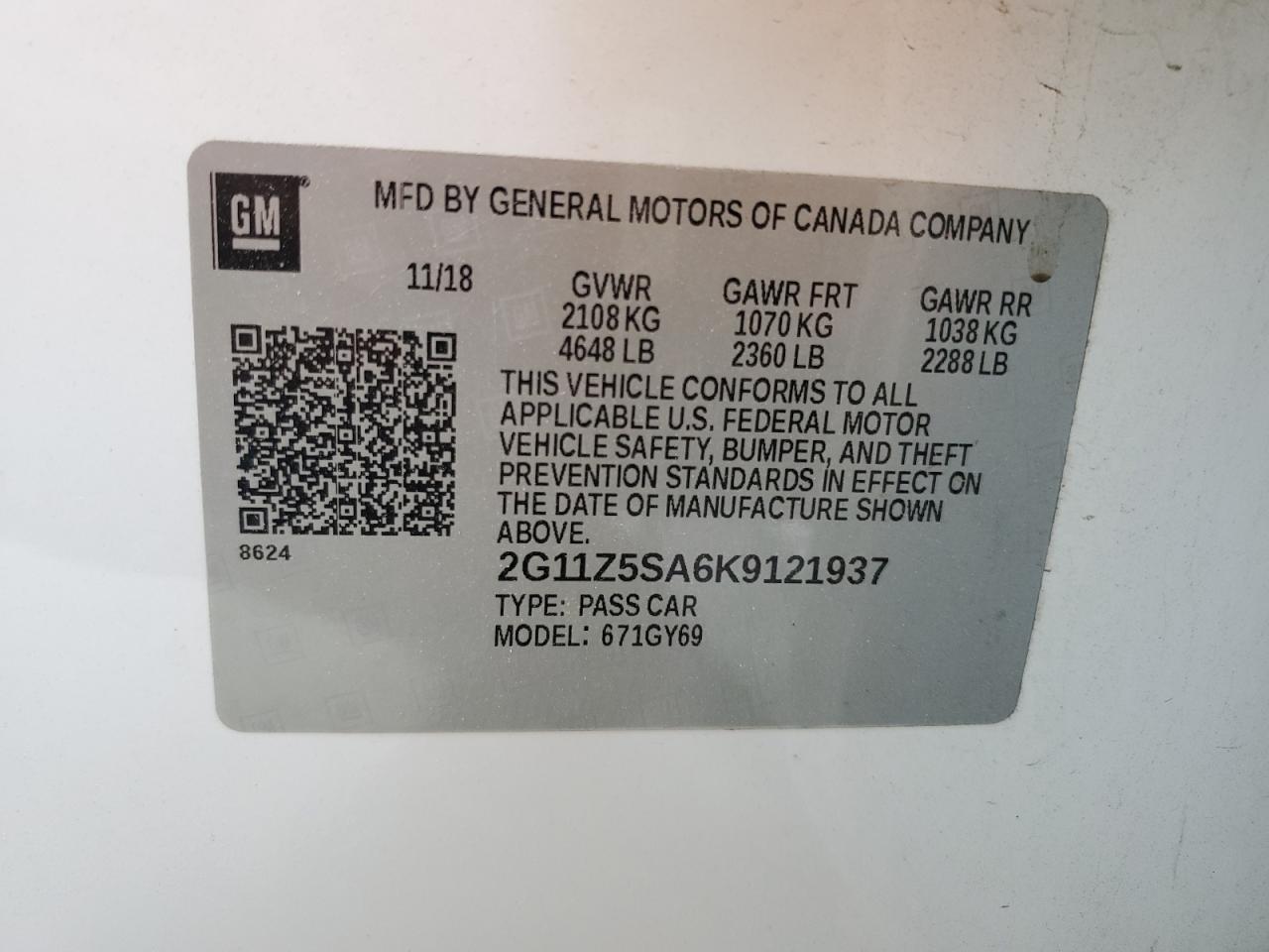 2019 Chevrolet Impala - Image 13