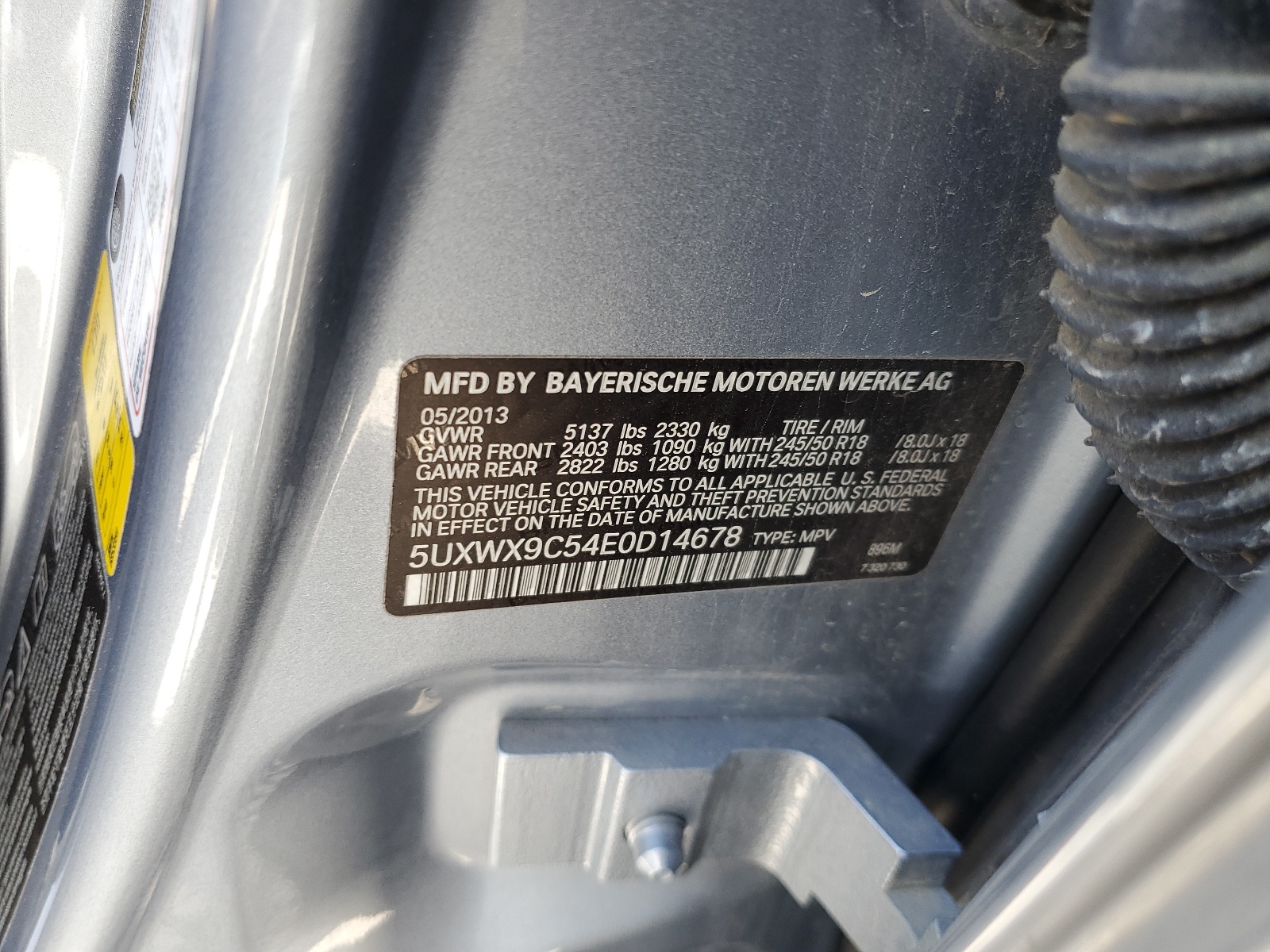 5UXWX9C54E0D14678 2014 BMW X3 xDrive28I