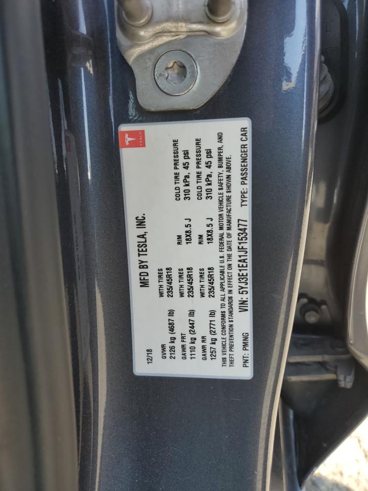 5YJ3E1EA1JF153477 2018 Tesla Model 3