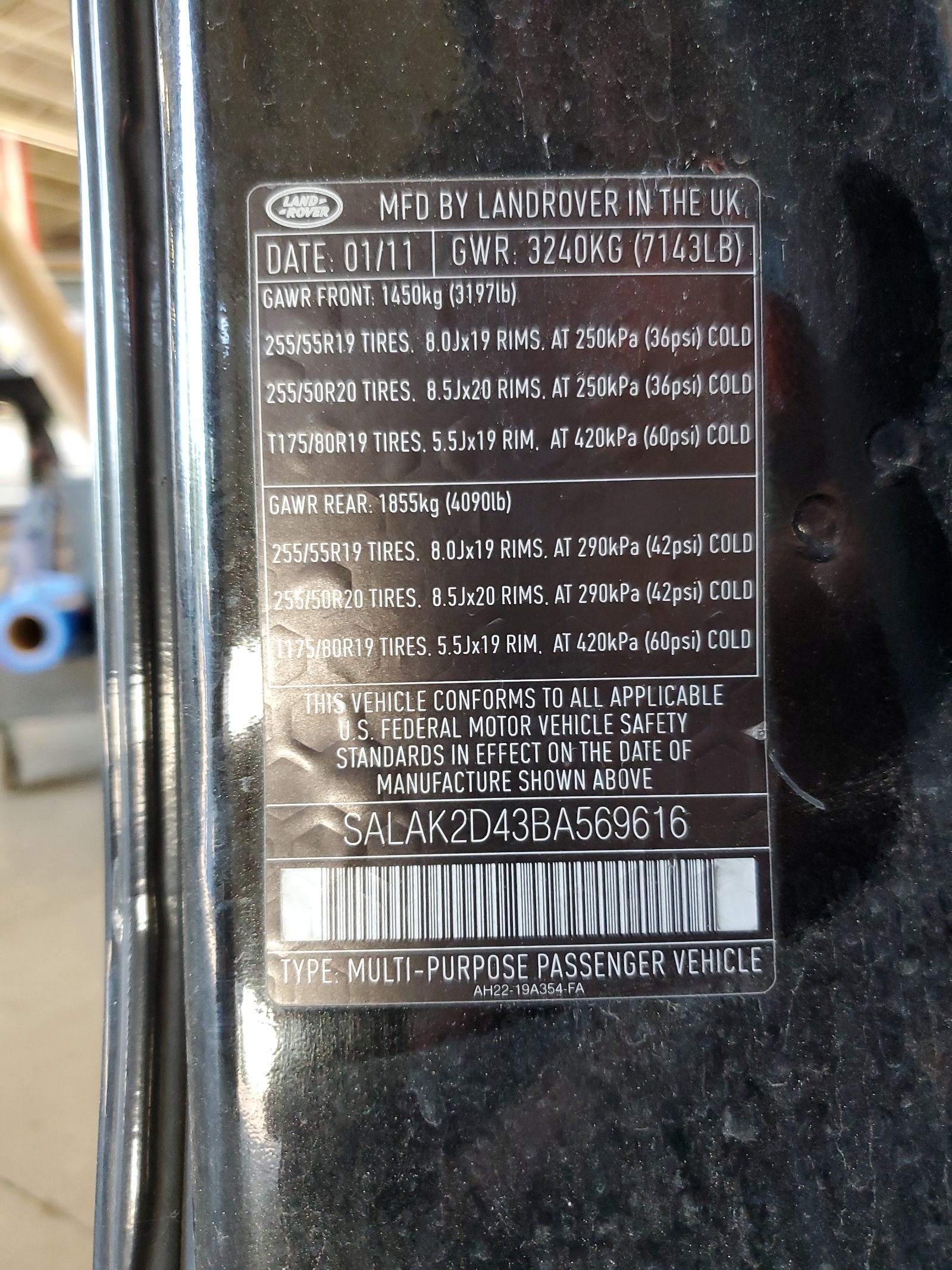 SALAK2D43BA569616 2011 Land Rover Lr4 Hse Luxury