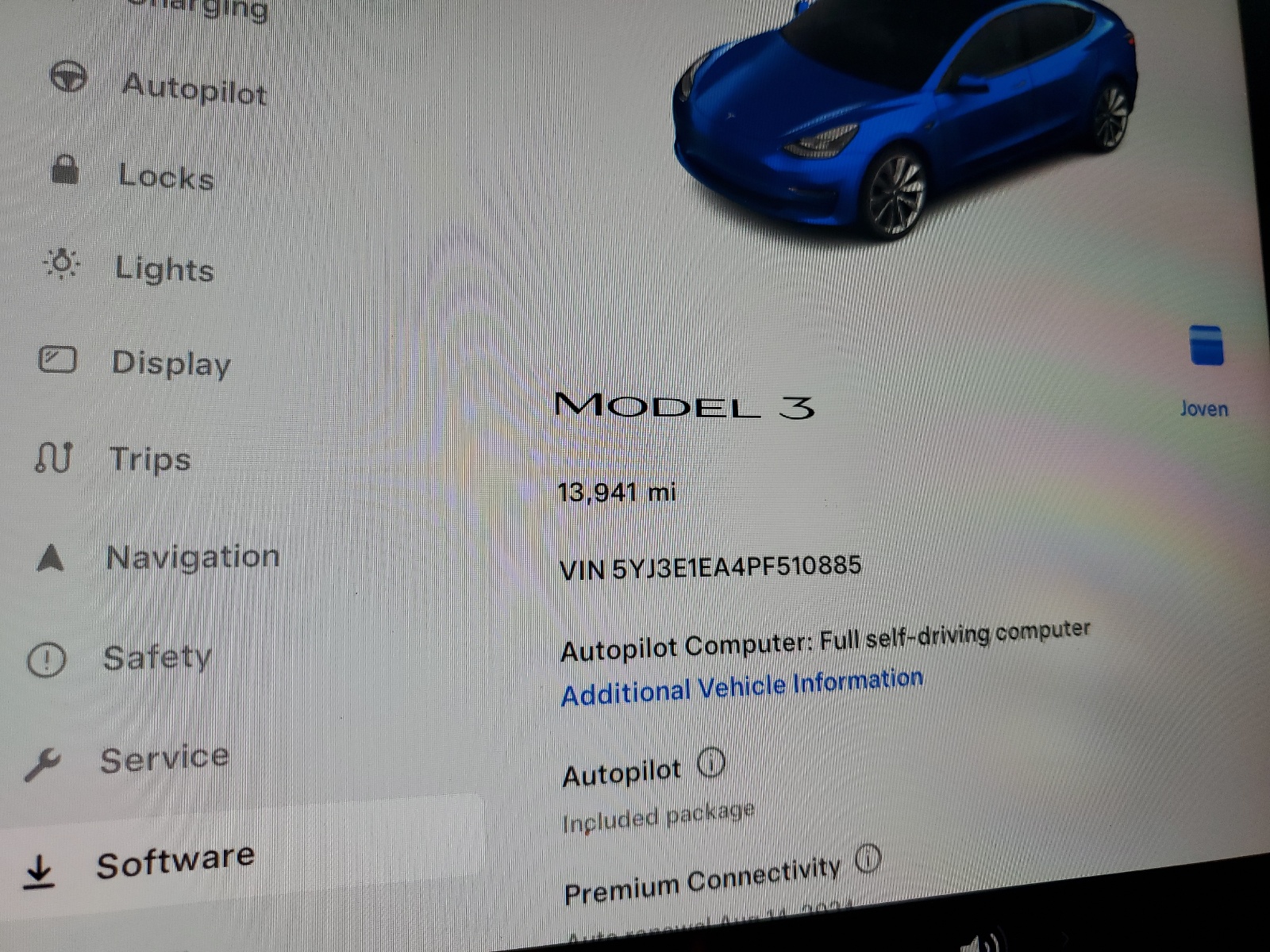 5YJ3E1EA4PF510885 2023 Tesla Model 3