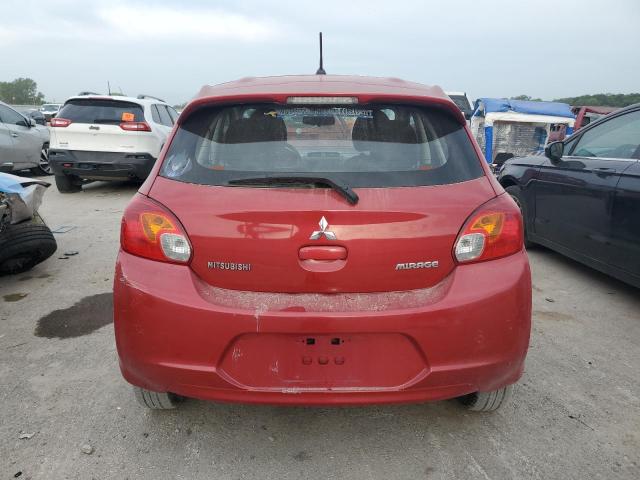 Hatchbacks MITSUBISHI MIRAGE 2015 Czerwony