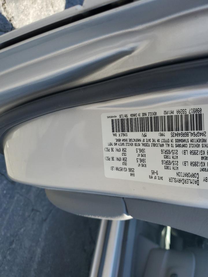 2006 Chrysler Town & Country Limited VIN: 2A4GP64L86R640435 Lot: 69213844