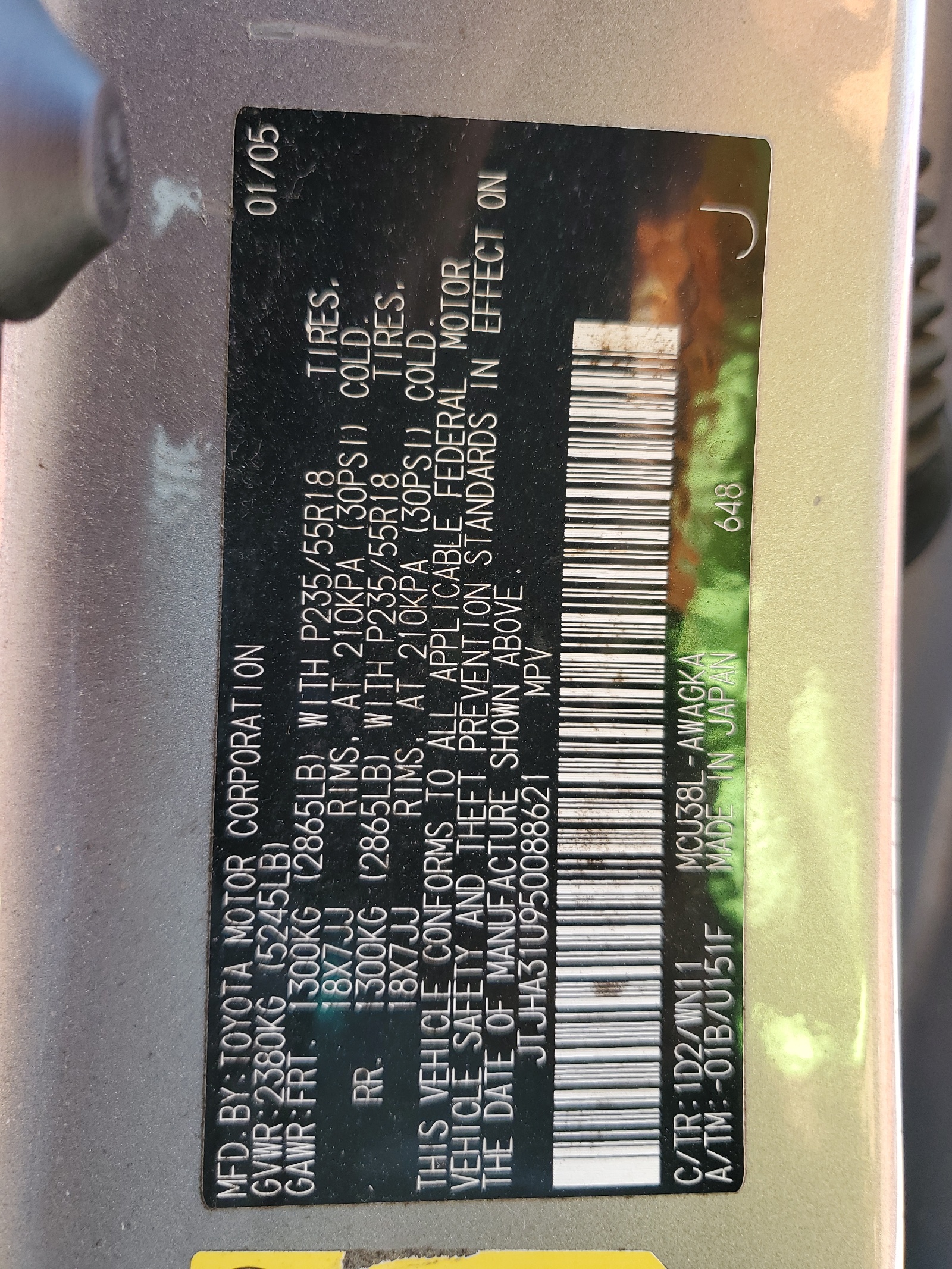 JTJHA31U950088621 2005 Lexus Rx 330