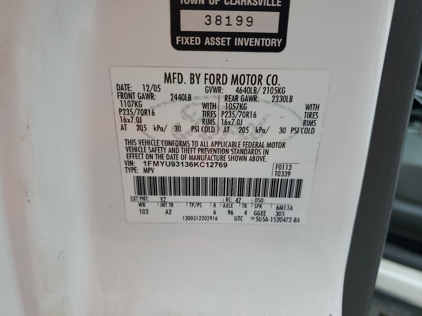 1FMYU93136KC12769 2006 Ford Escape Xlt