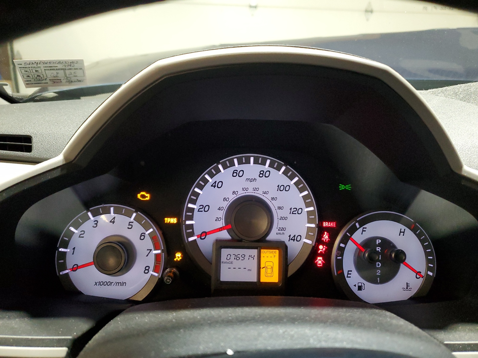 5FNYF4H57CB037402 2012 Honda Pilot Exl