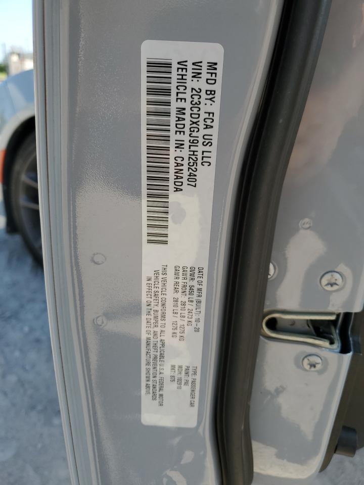 2C3CDXGJ9LH252407 2020 Dodge Charger Scat Pack