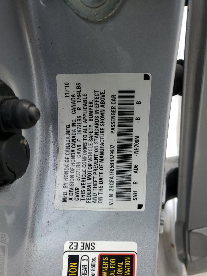 2HGFA1F85BH529907 2011 Honda Civic Ex