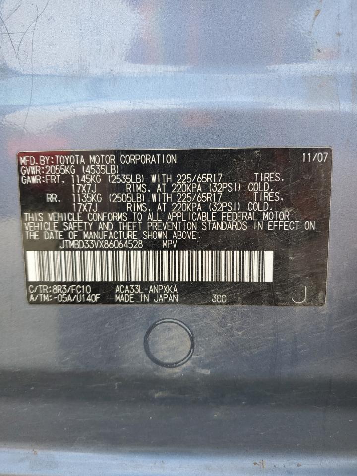 JTMBD33VX86064528 2008 Toyota Rav4