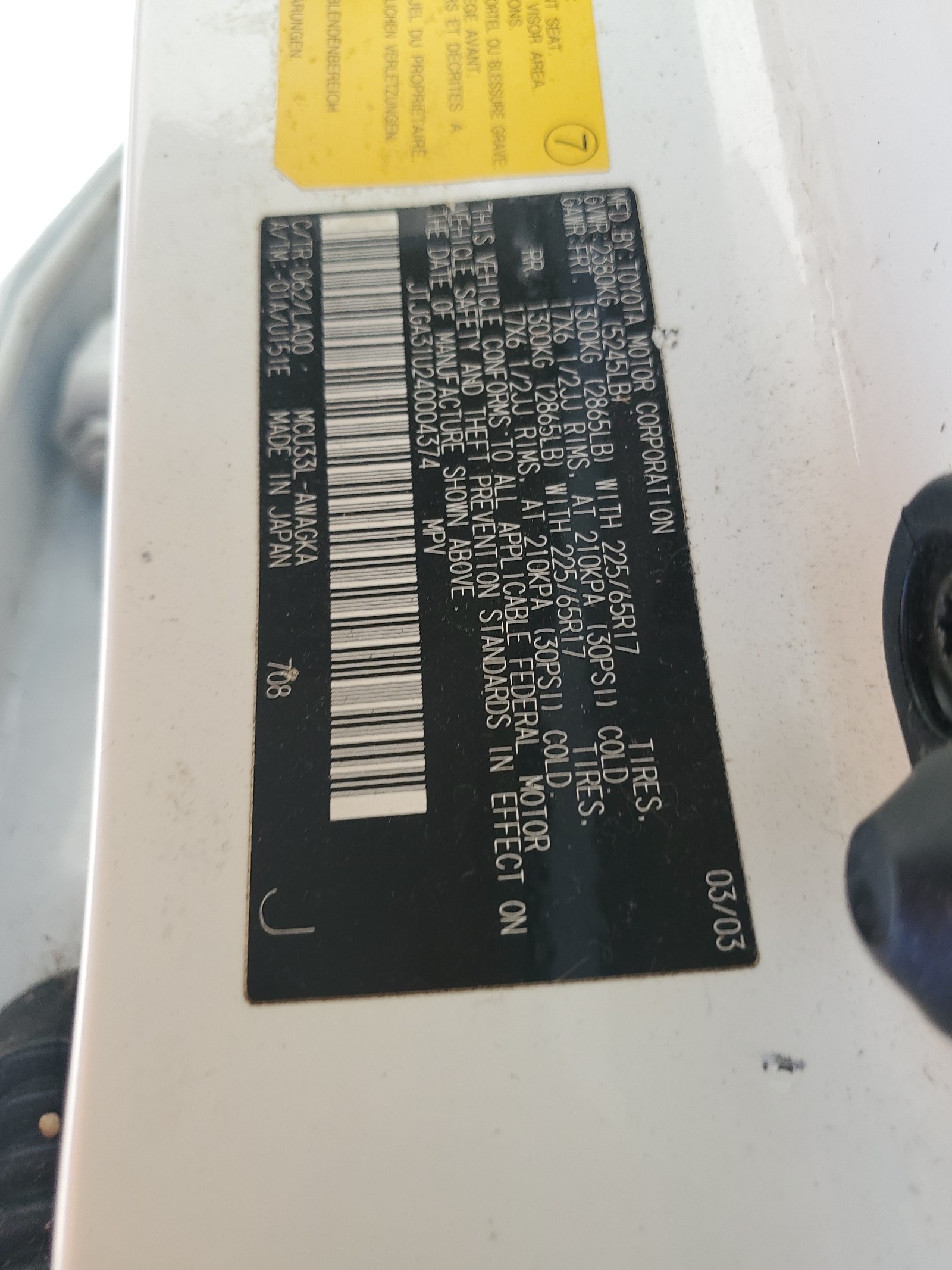 JTJGA31U240004374 2004 Lexus Rx 330