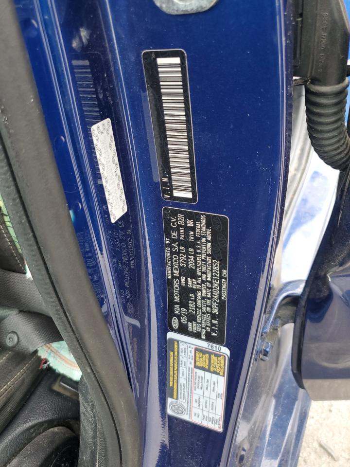 2019 Kia Forte Fe VIN: 3KPF24AD2KE122852 Lot: 67016214