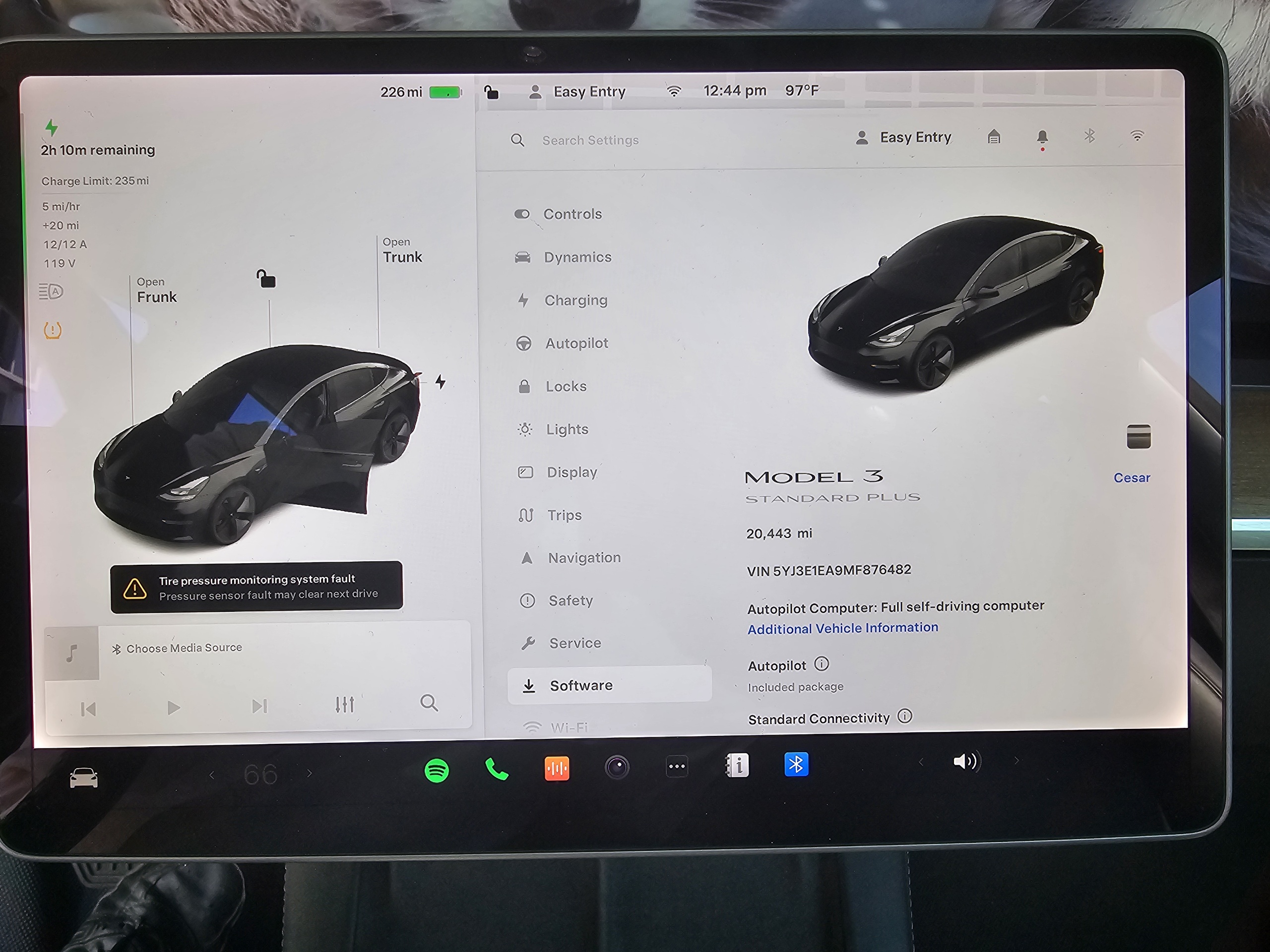 2021 Tesla Model 3 vin: 5YJ3E1EA9MF876482