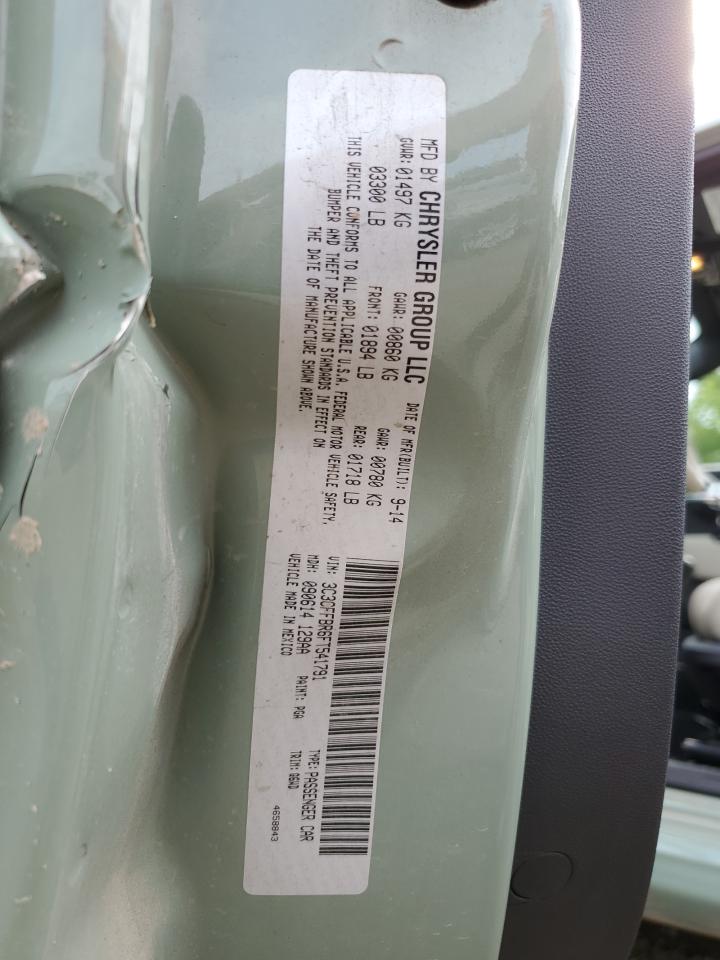 2015 Fiat 500 Sport VIN: 3C3CFFBR6FT541791 Lot: 65227014