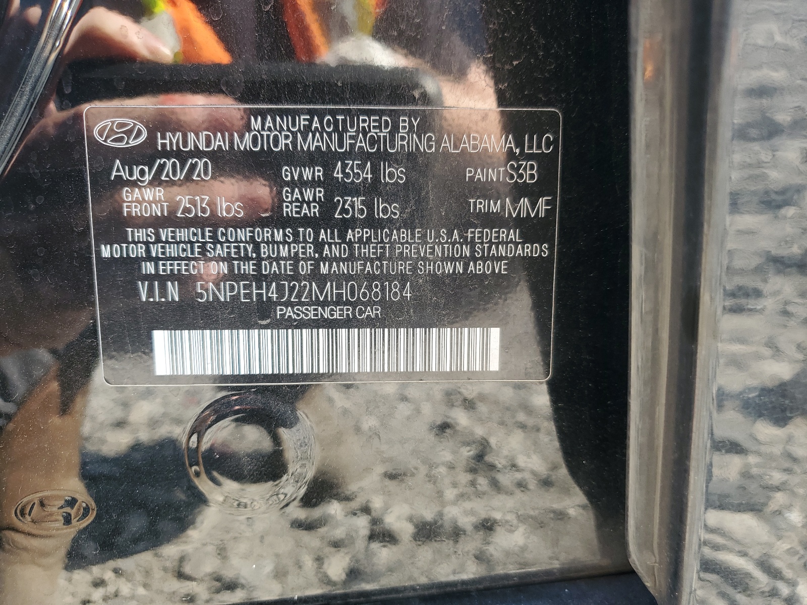 5NPEH4J22MH068184 2021 Hyundai Sonata Limited