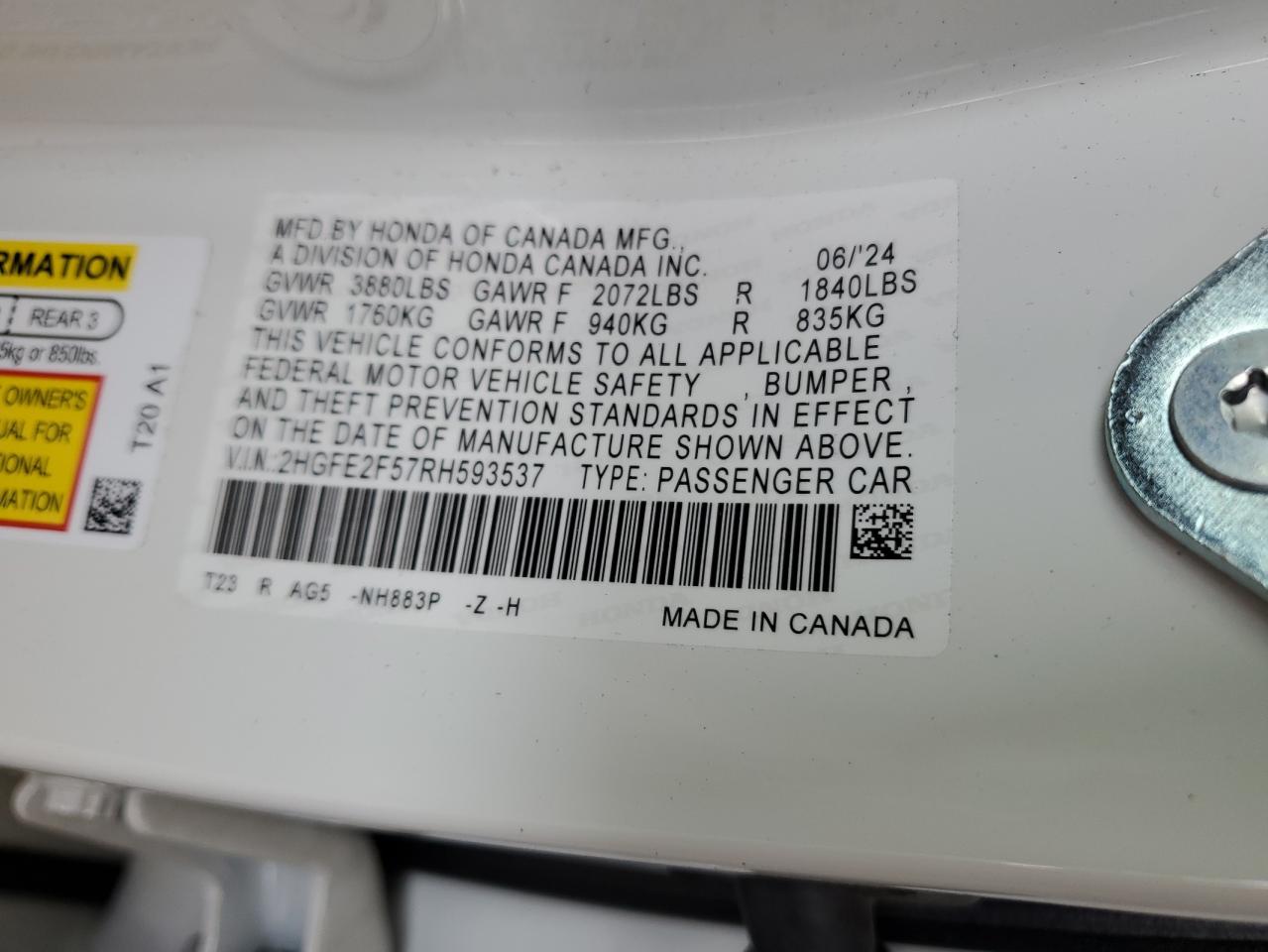 2024 Honda Civic - Image 12