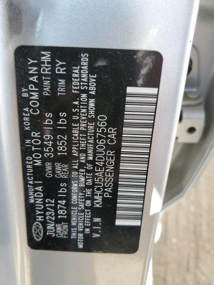 KMHCU5AE4DU067560 2013 Hyundai Accent Gls