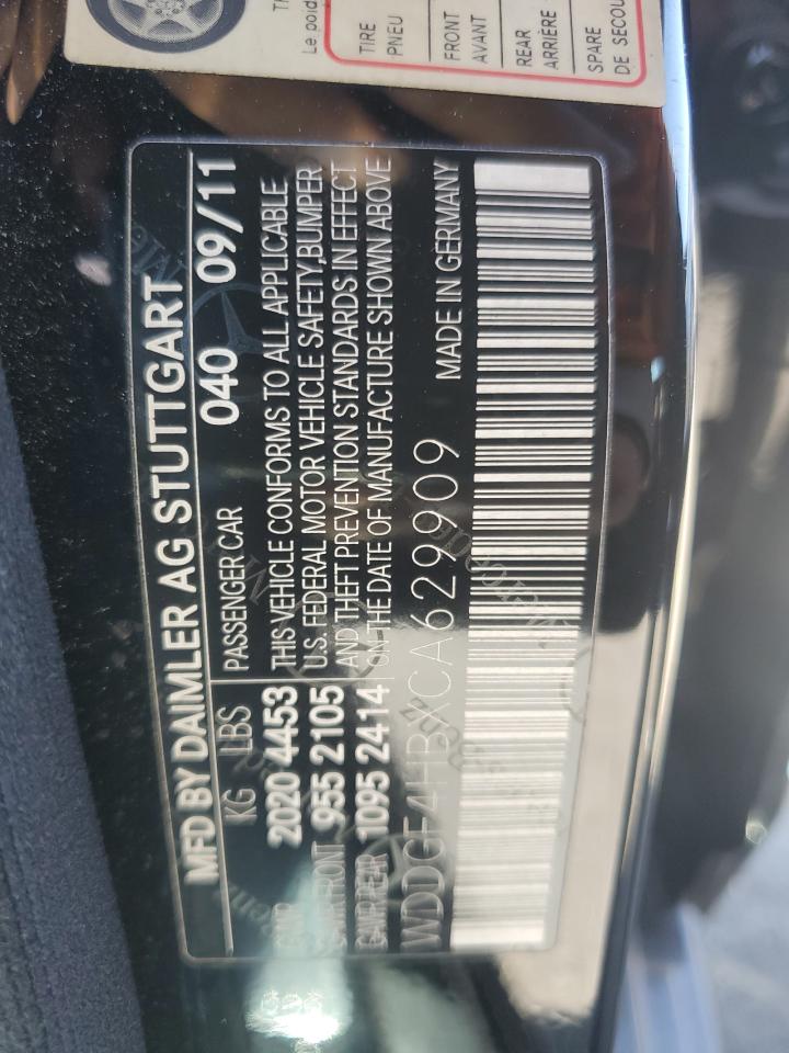 2012 Mercedes-Benz C 250 VIN: WDDGF4HBXCA629909 Lot: 67397314