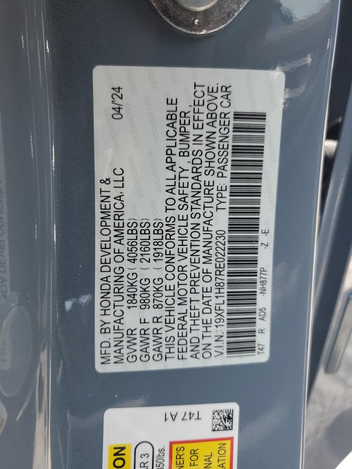19XFL1H87RE022230 2024 Honda Civic Sport Touring