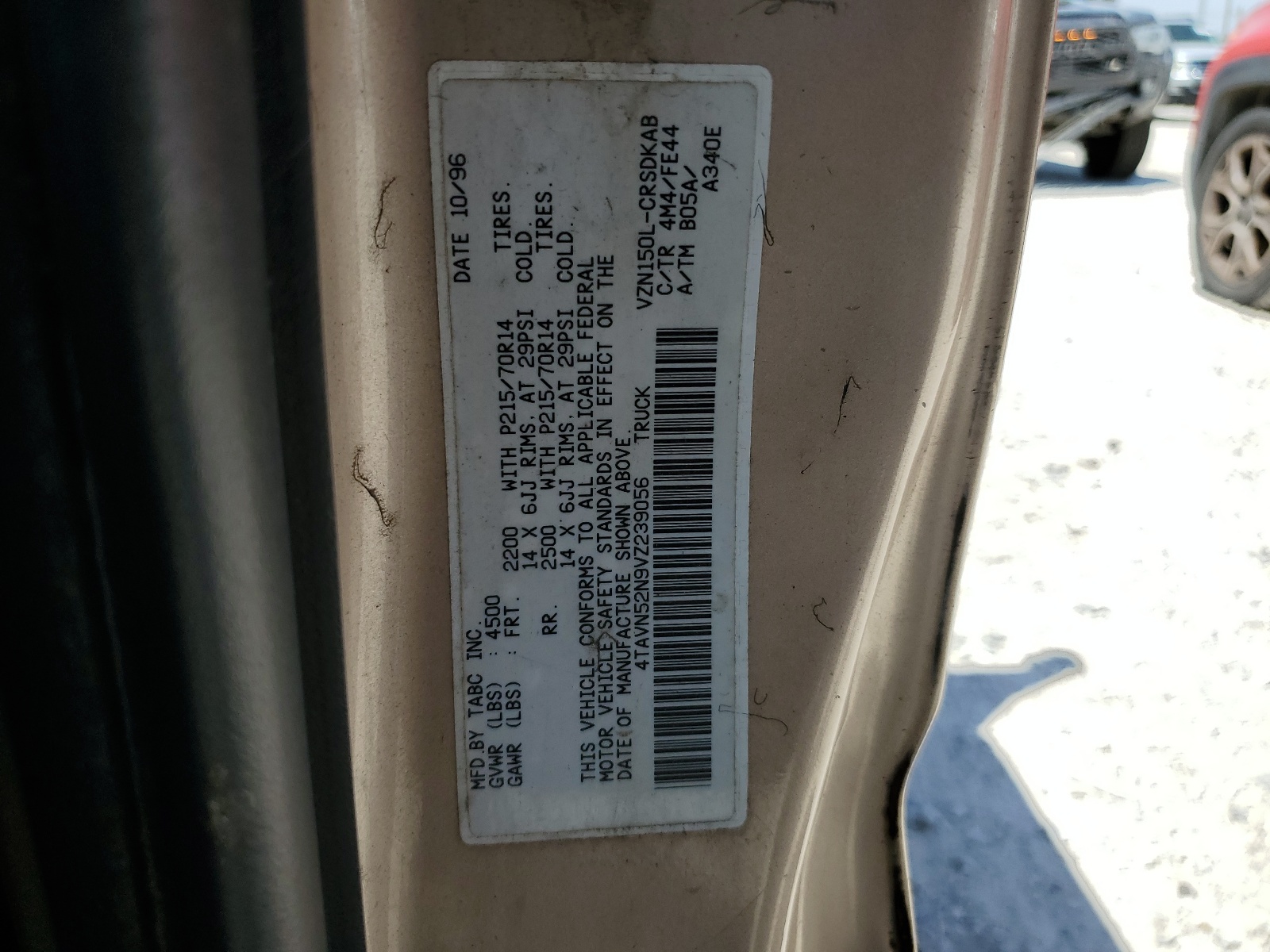 4TAVN52N9VZ239056 1997 Toyota Tacoma Xtracab