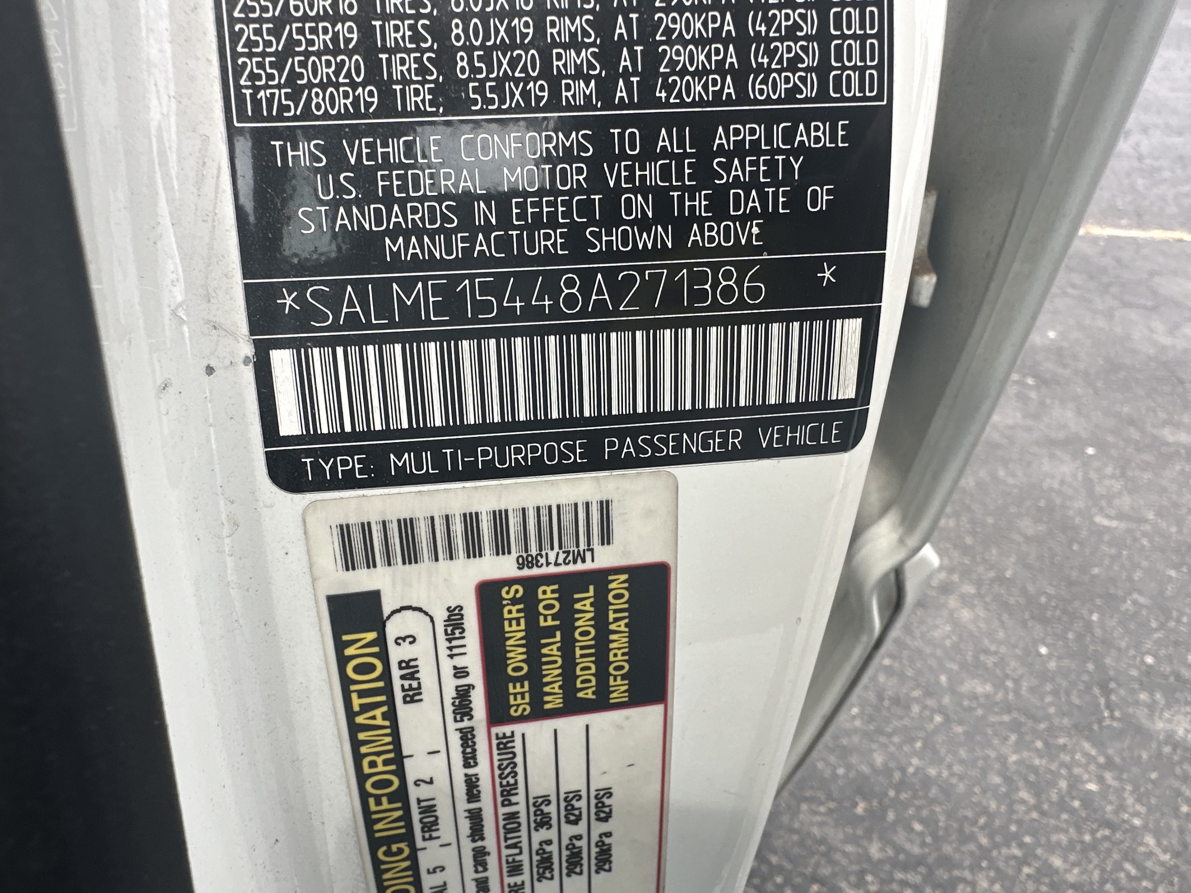 SALME15448A271386 2008 Land Rover Range Rover Hse