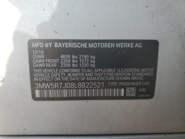 3MW5R7J08L8B22521 BMW 3 Series 330XI 12