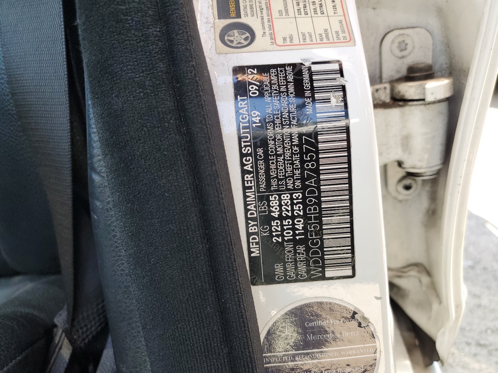 WDDGF5HB9DA785771 2013 Mercedes-Benz C 350