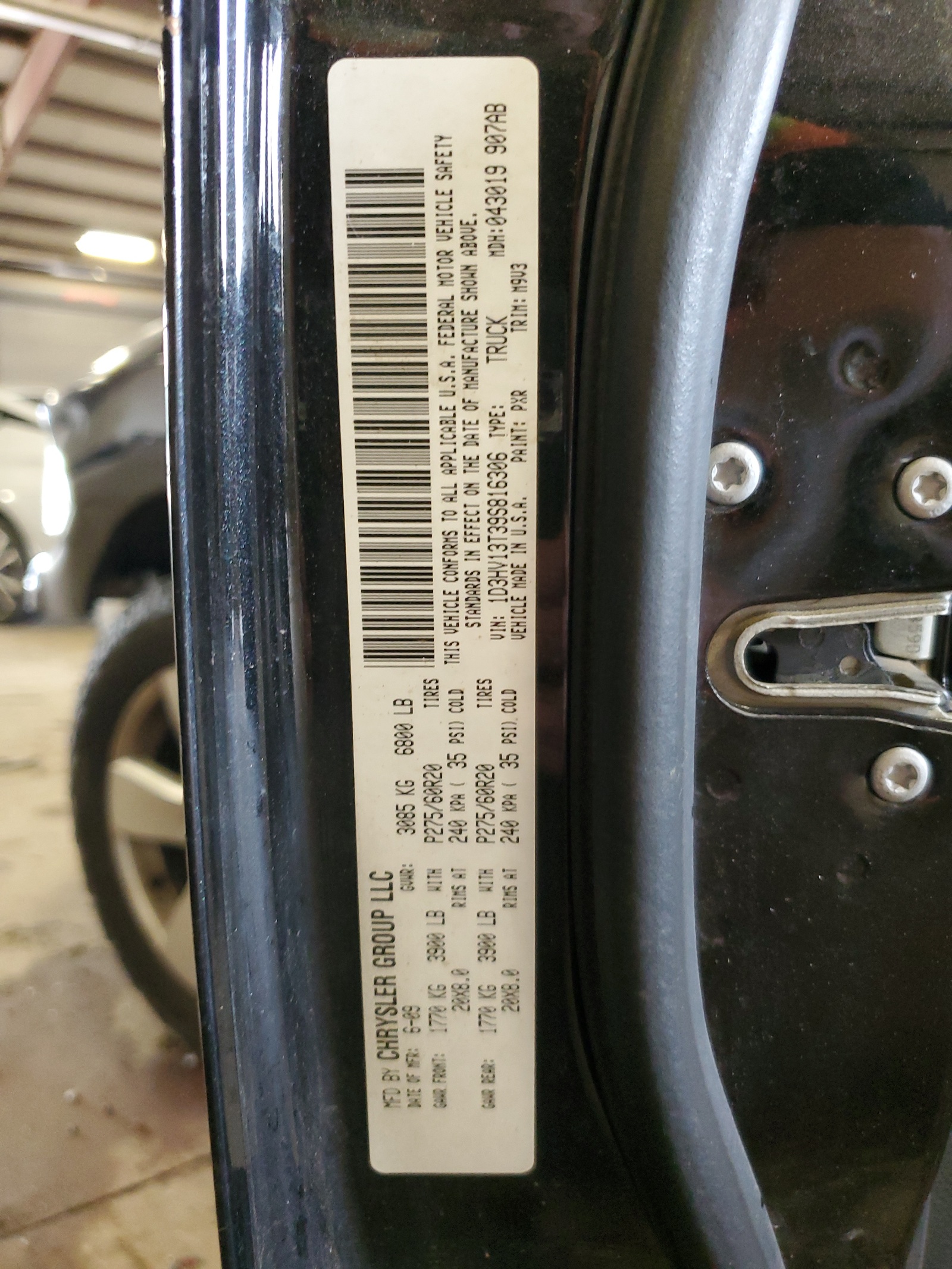 1D3HV13T39S816306 2009 Dodge Ram 1500