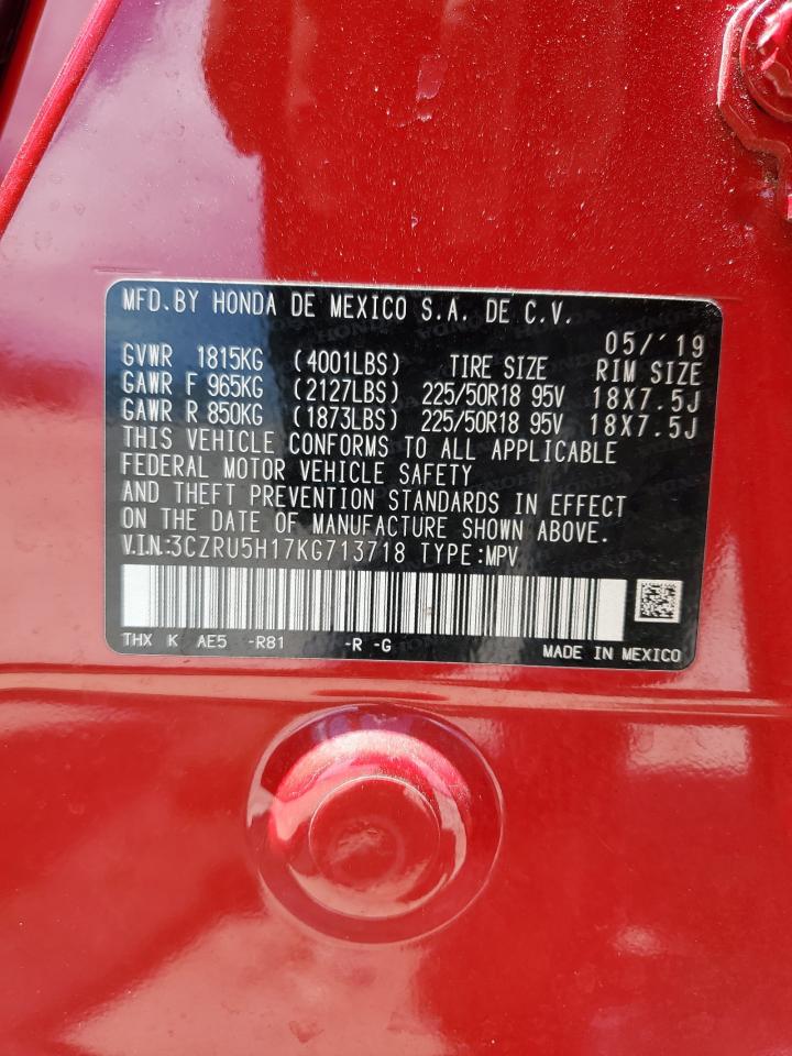 2019 Honda Hr-V Sport VIN: 3CZRU5H17KG713718 Lot: 68692224