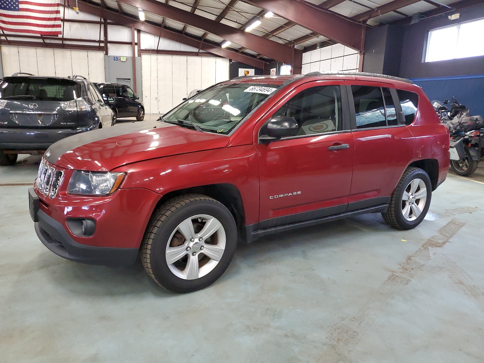 2014 Jeep Compass Sport vin: 1C4NJDBB8ED858633