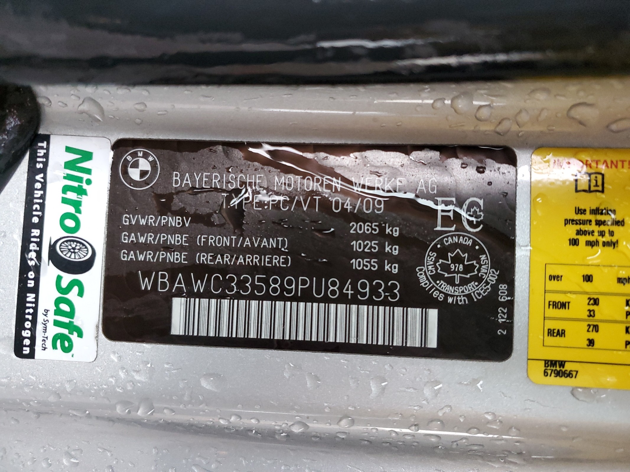 WBAWC33589PU84933 2009 BMW 328 Xi