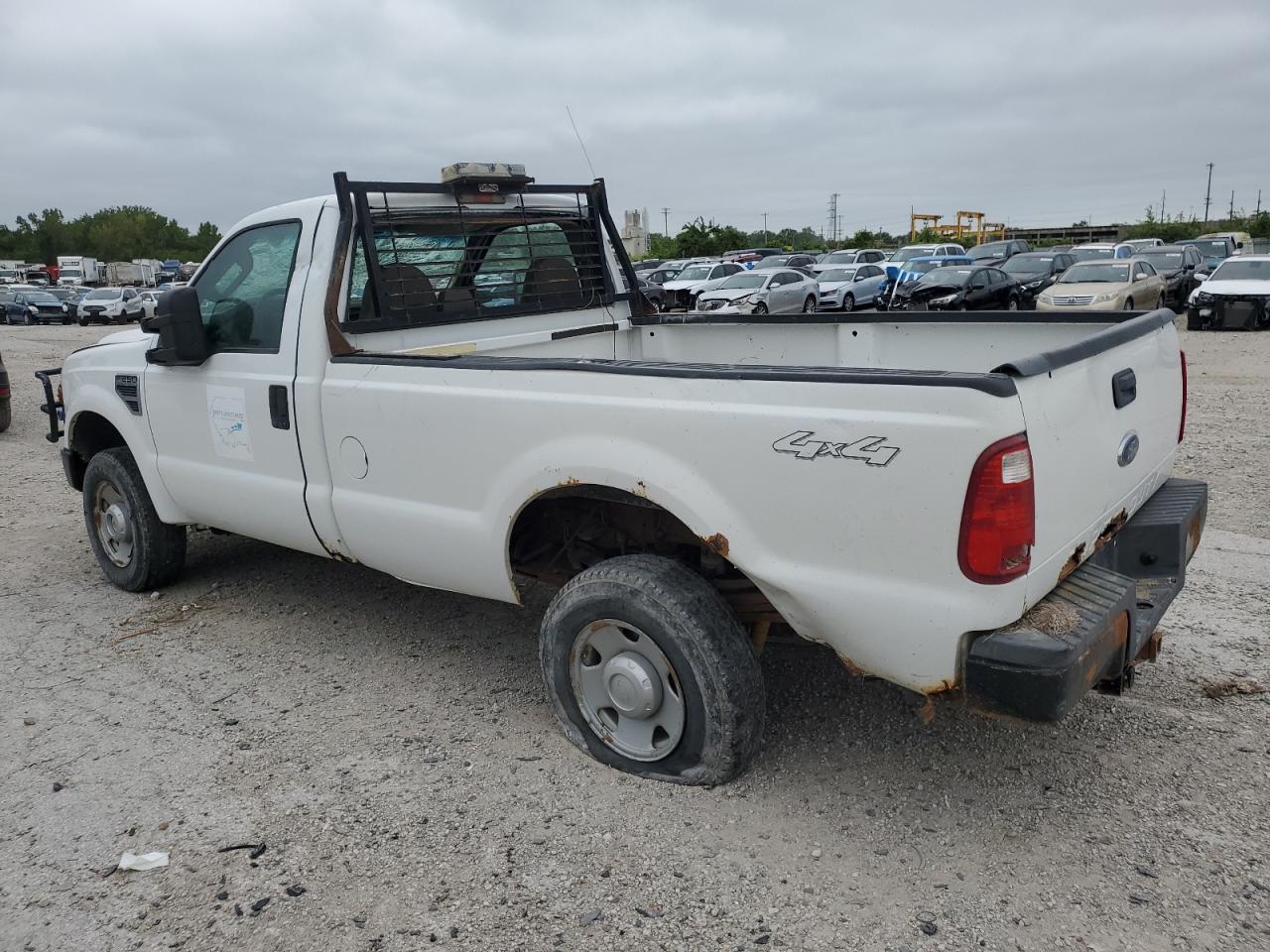 2008 Ford F250 Super Duty white pickup gas 1FTNF21578EA08864 photo #3