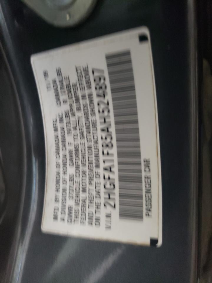 2010 Honda Civic Ex VIN: 2HGFA1F85AH524897 Lot: 66340024