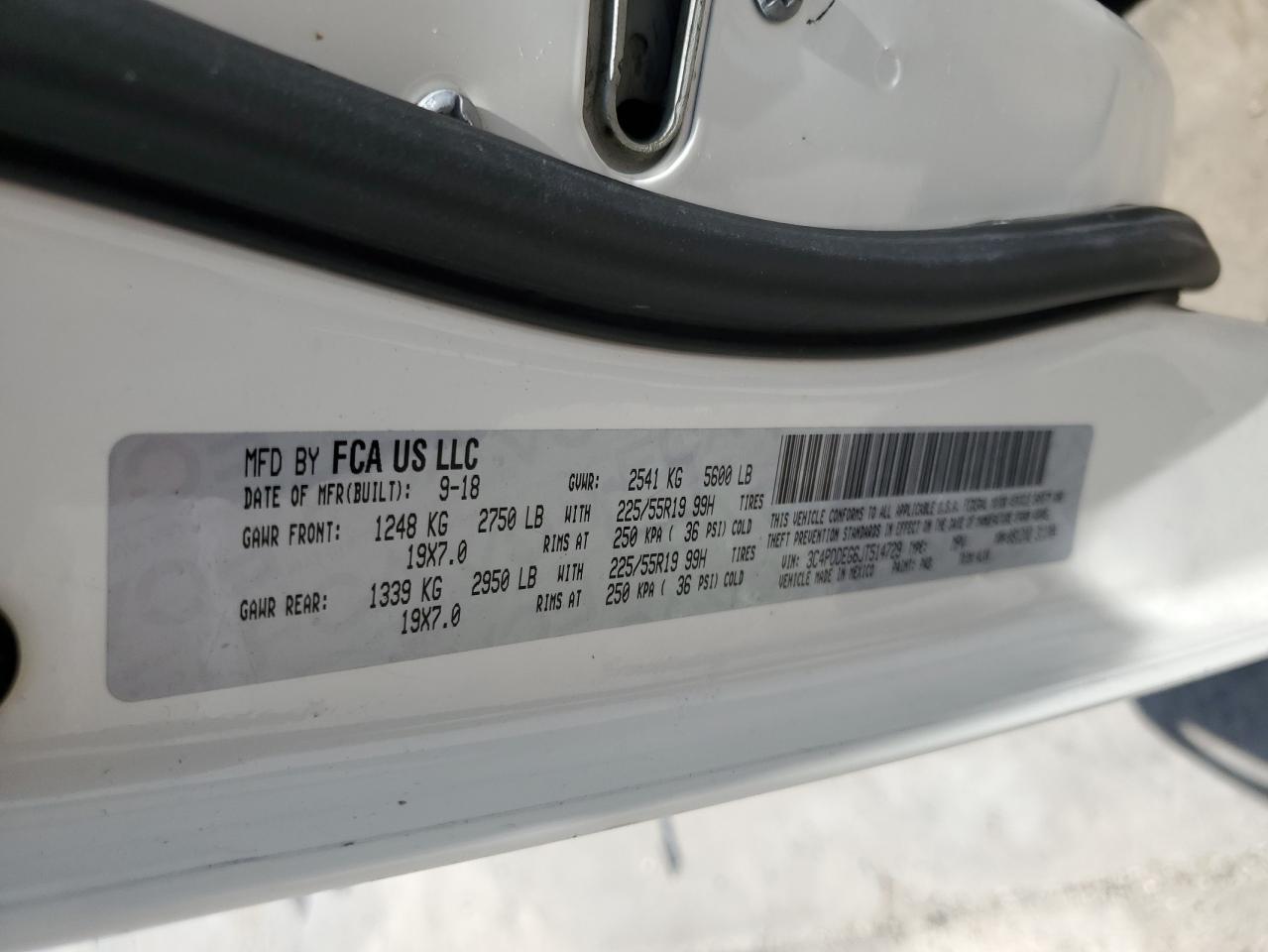 2018 Dodge Journey Gt VIN: 3C4PDDEG6JT514729 Lot: 67338054