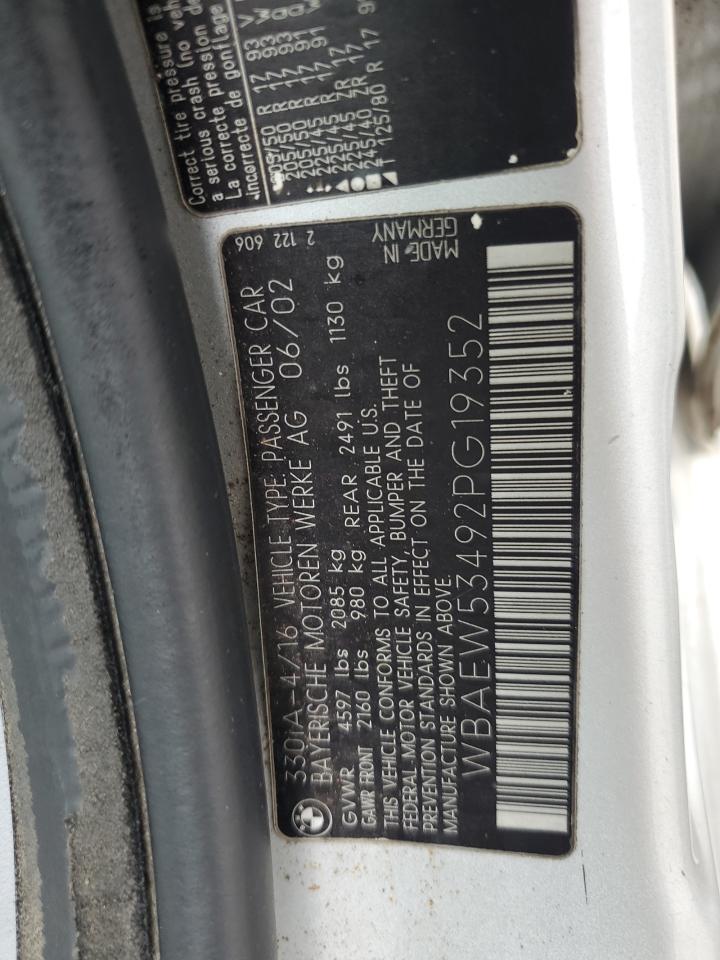 2002 BMW 330 Xi VIN: WBAEW53492PG19352 Lot: 66759954