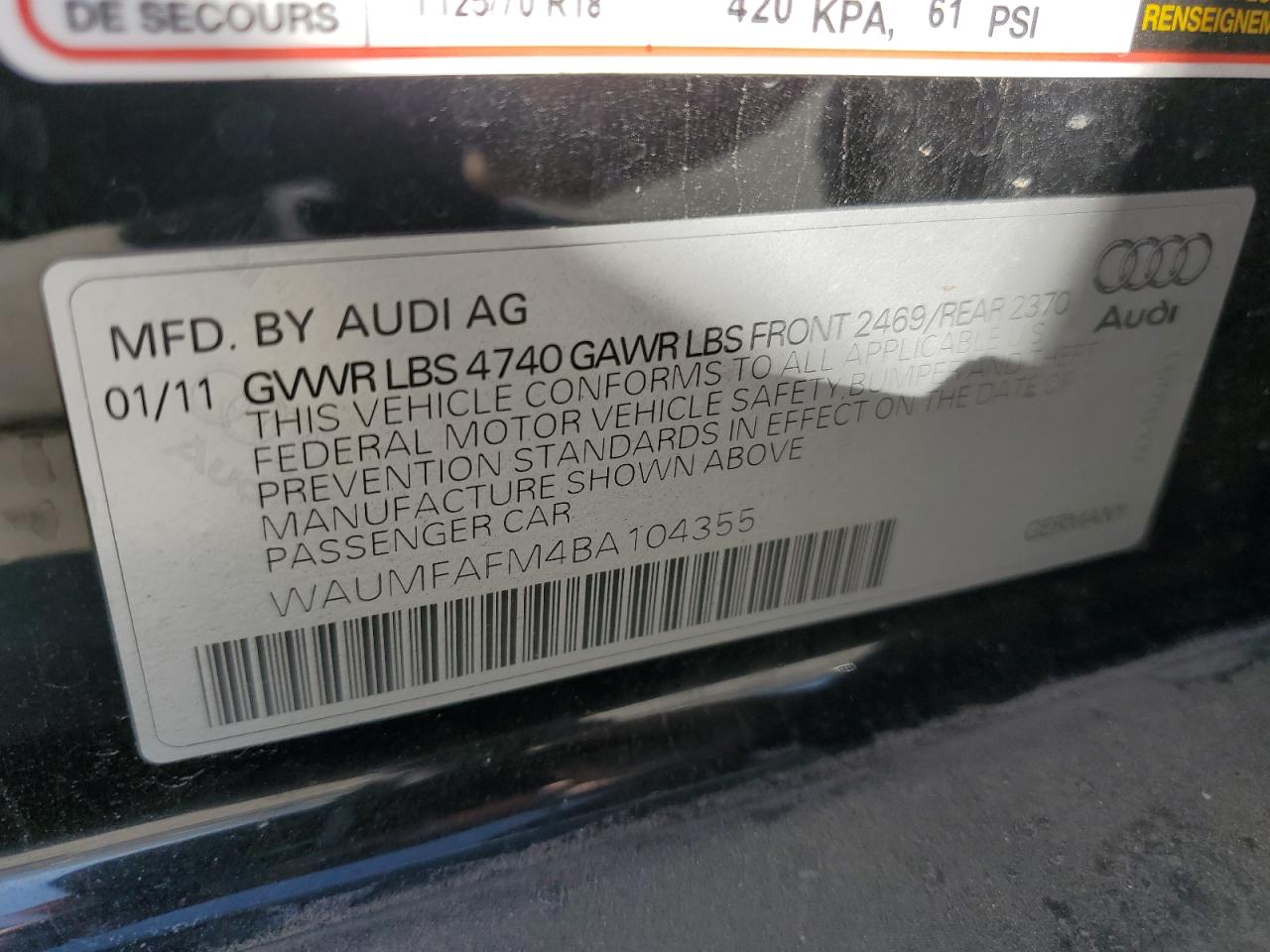 WAUMFAFM4BA104355 2011 Audi A3 Premium Plus