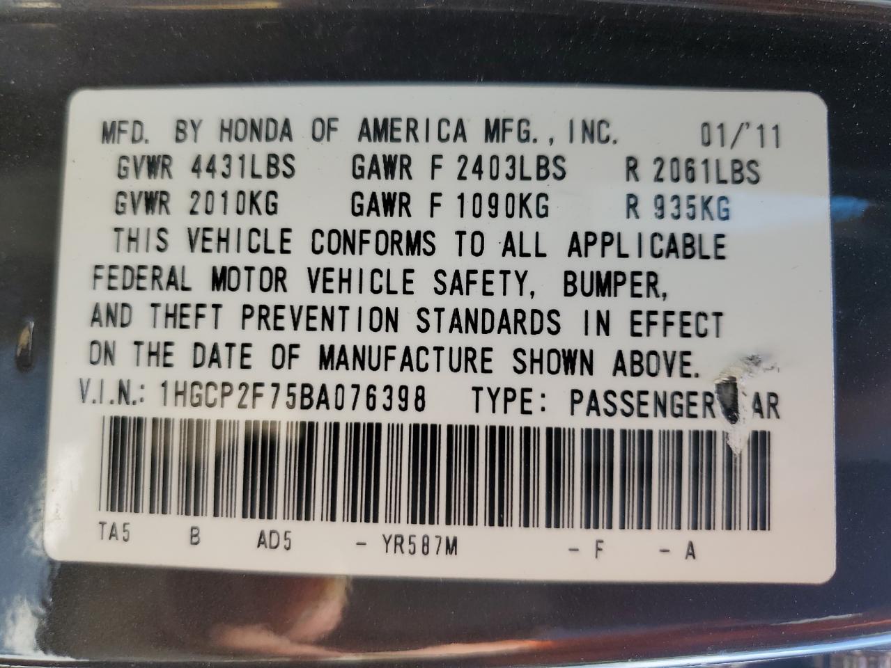 2011 Honda Accord - Image 12