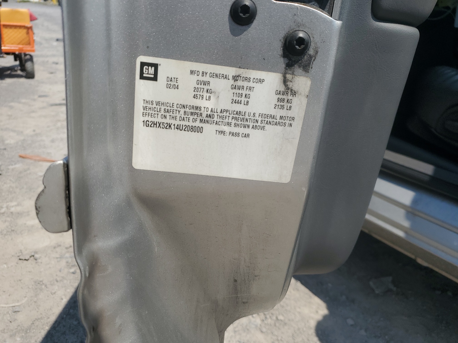 1G2HX52K14U208000 2004 Pontiac Bonneville Se