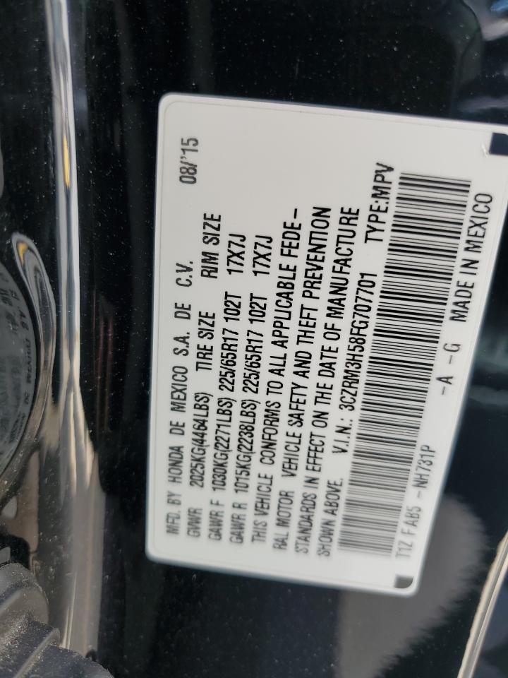 2015 Honda Cr-V Ex VIN: 3CZRM3H58FG707701 Lot: 66426214