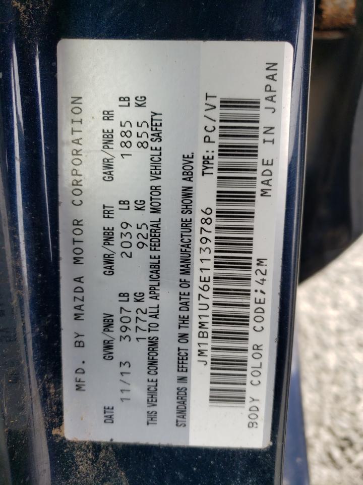 2014 Mazda 3 Sport VIN: JM1BM1U76E1139786 Lot: 65811514