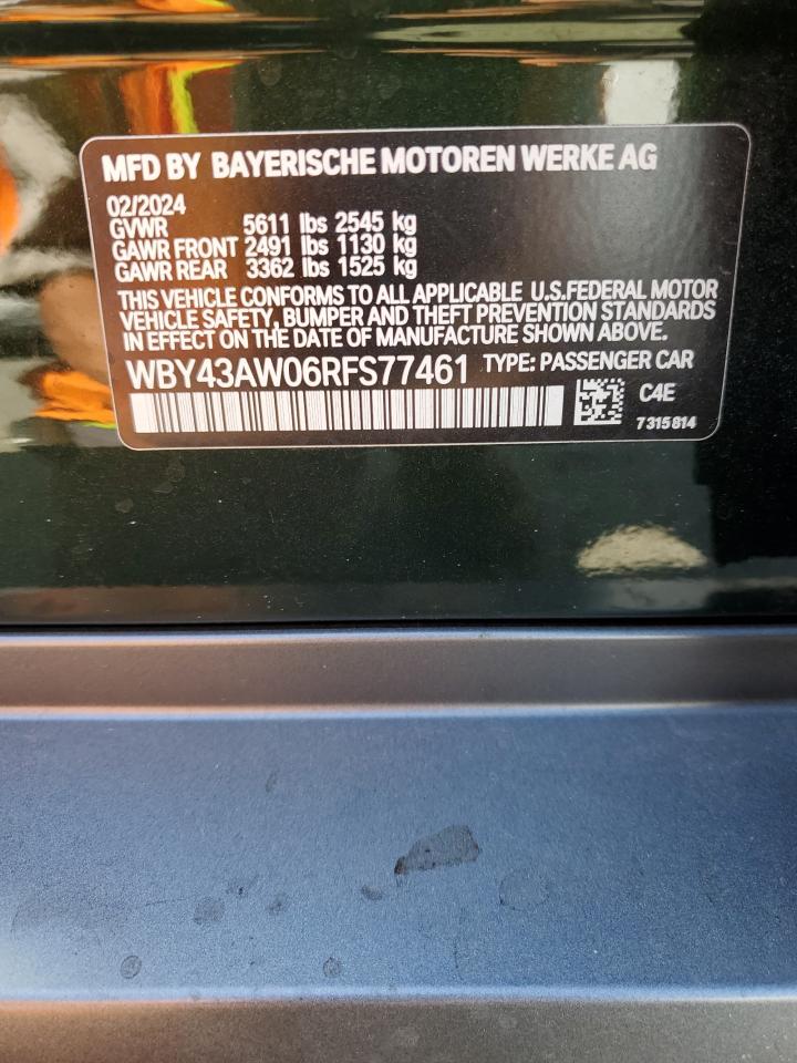 WBY43AW06RFS77461 2024 BMW I4 Edrive 35