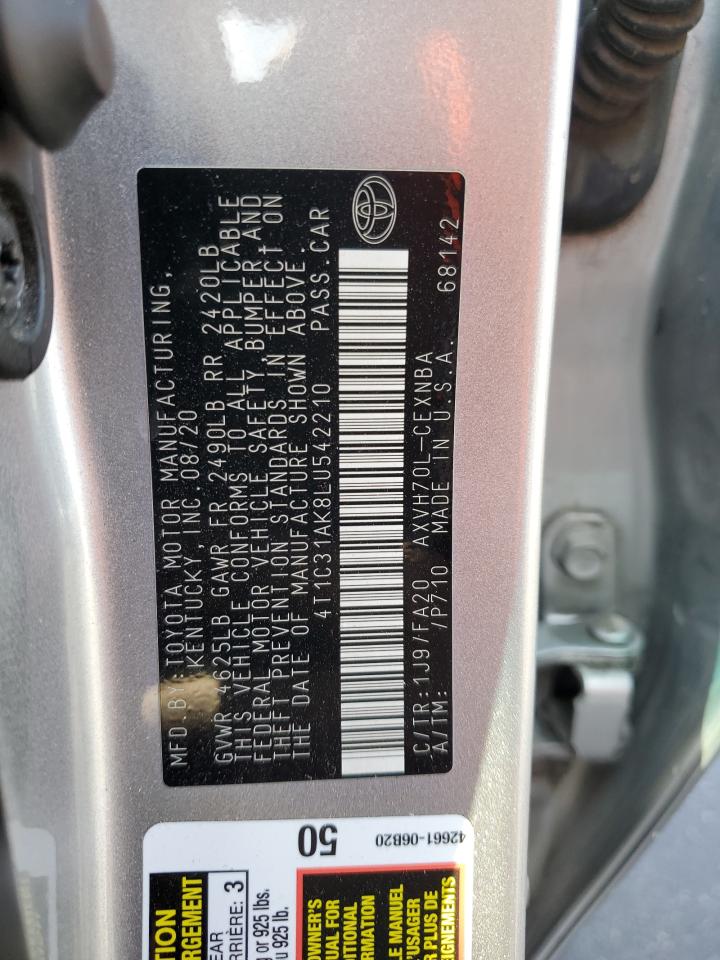 4T1C31AK8LU542210 2020 TOYOTA CAMRY - Image 12