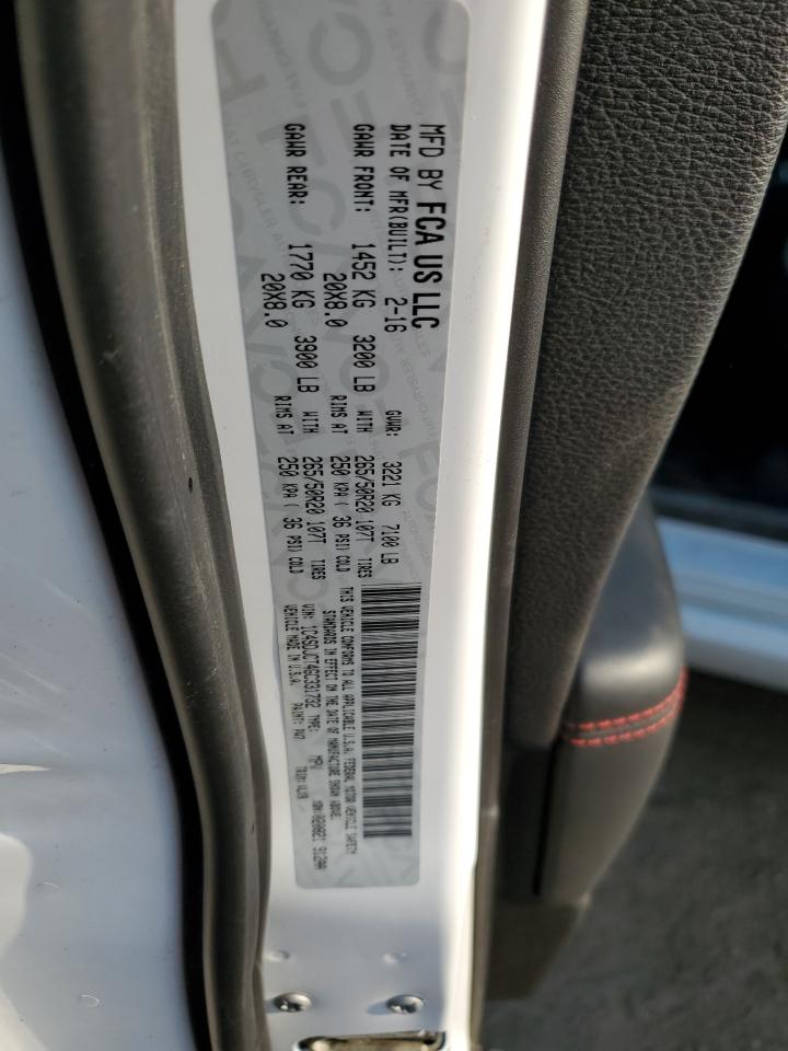 2016 Dodge Durango R/T VIN: 1C4SDJCT4GC331732 Lot: 65489774