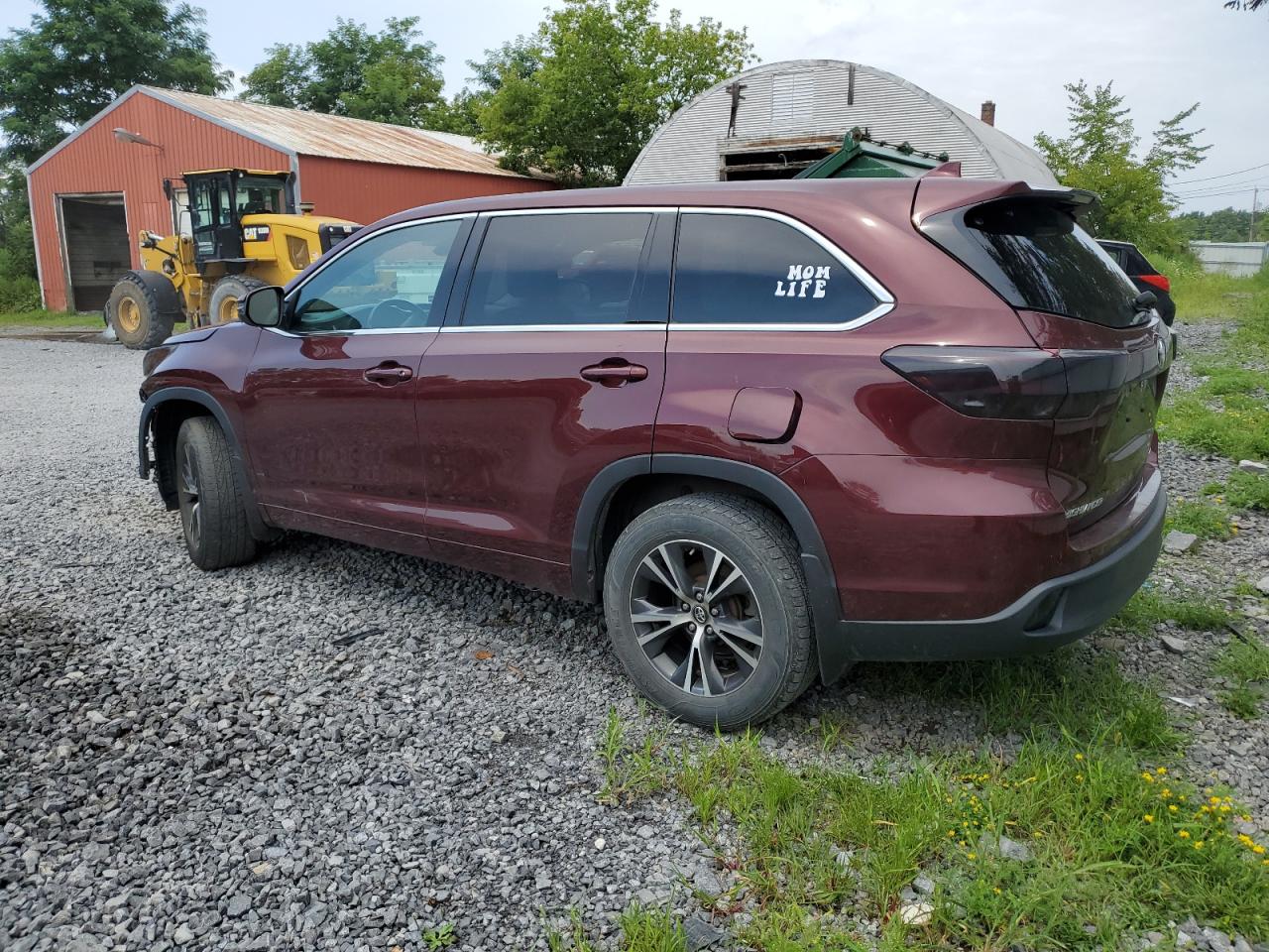 2018 Toyota Highlander Le VIN: 5TDBZRFH6JS885903 Lot: 65957424