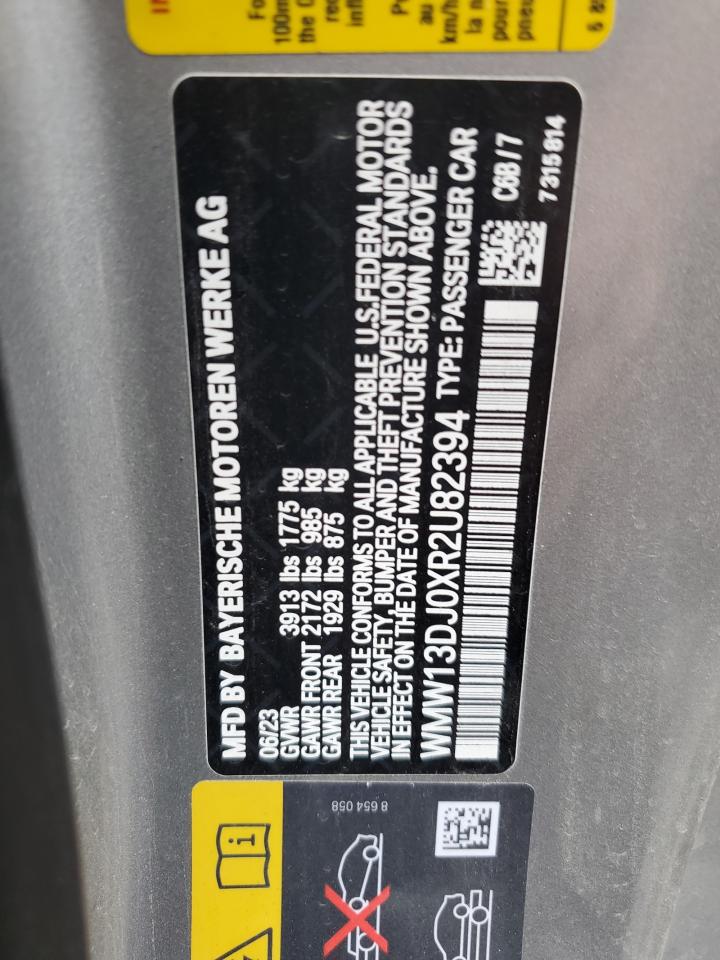 2024 Mini Cooper Se VIN: WMW13DJ0XR2U82394 Lot: 65437514