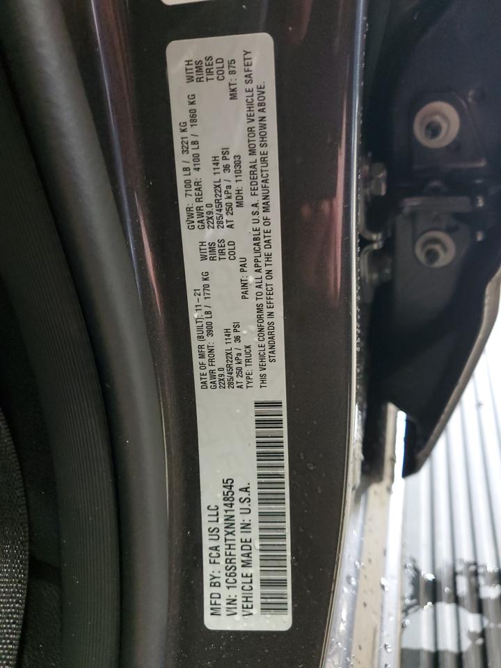 2022 Ram 1500 Limited VIN: 1C6SRFHTXNN148545 Lot: 66727164