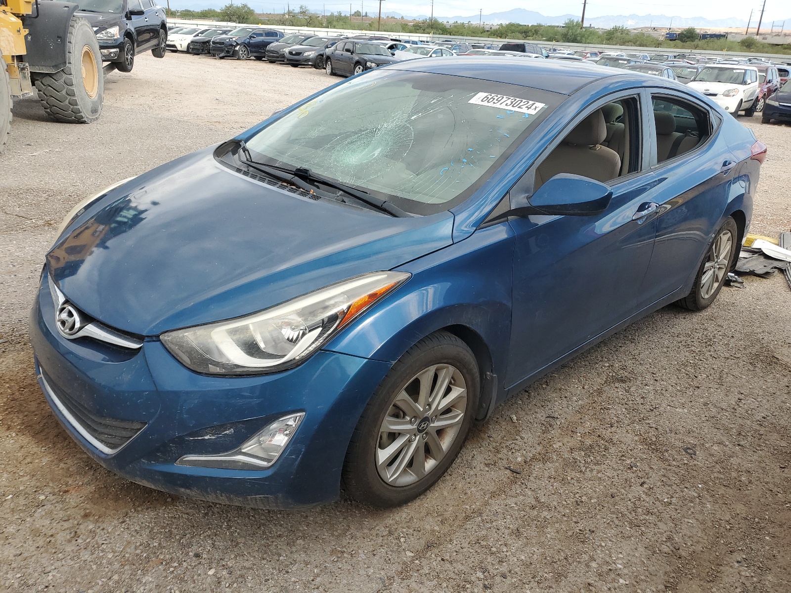 KMHDH4AE3EU187161 2014 Hyundai Elantra Se