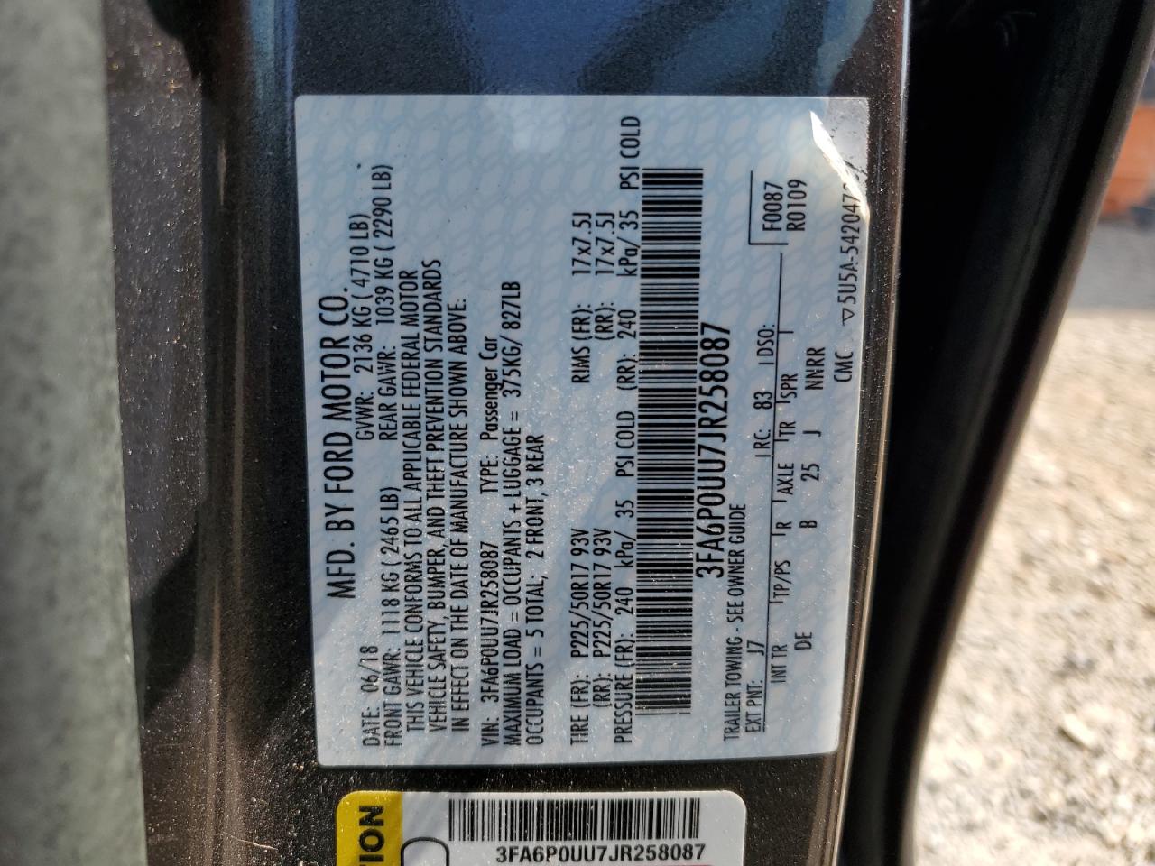 2018 Ford Fusion - Image 13
