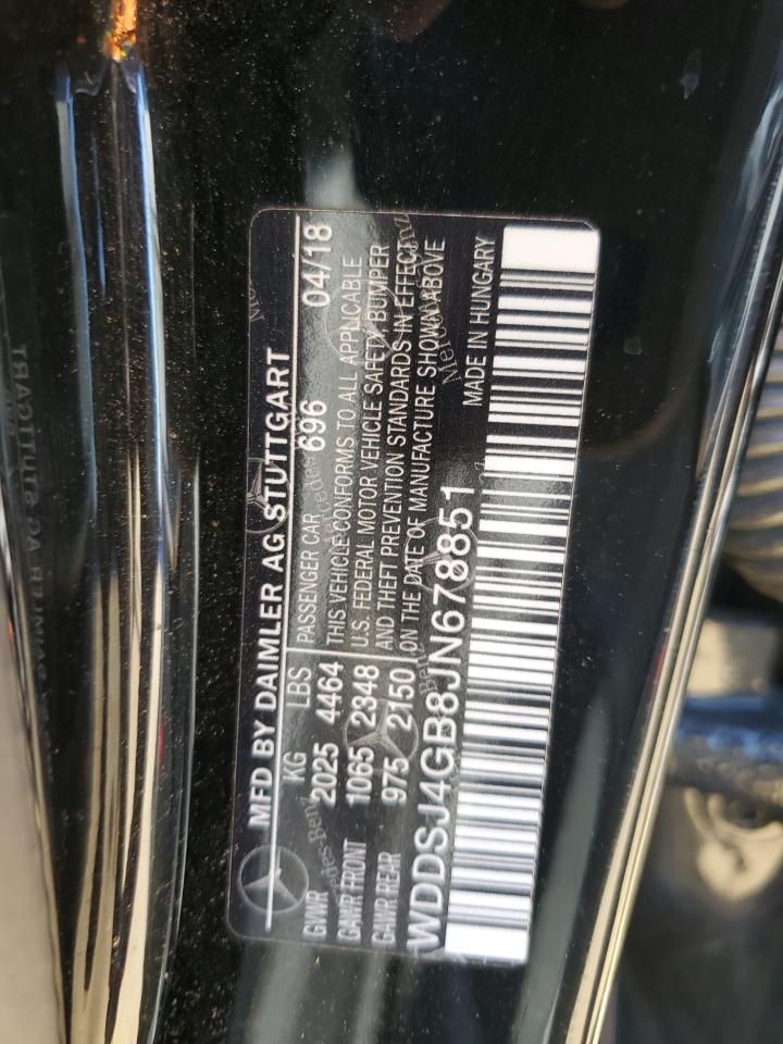 WDDSJ4GB8JN678851 2018 Mercedes-Benz Cla 250 4Matic