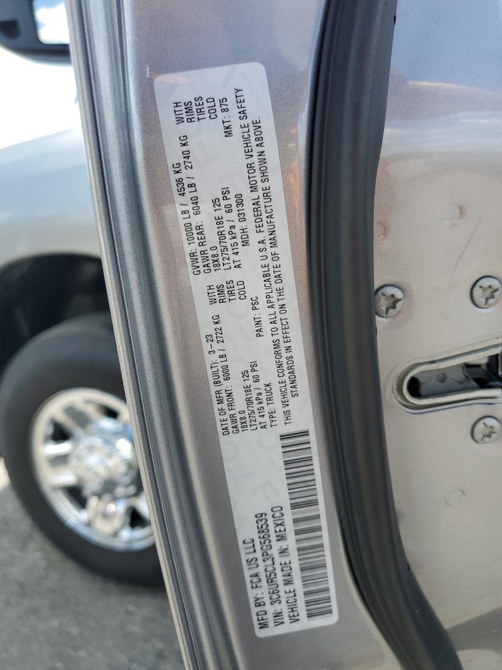 2023 Ram 2500 Tradesman VIN: 3C6UR5CL3PG568539 Lot: 67093654