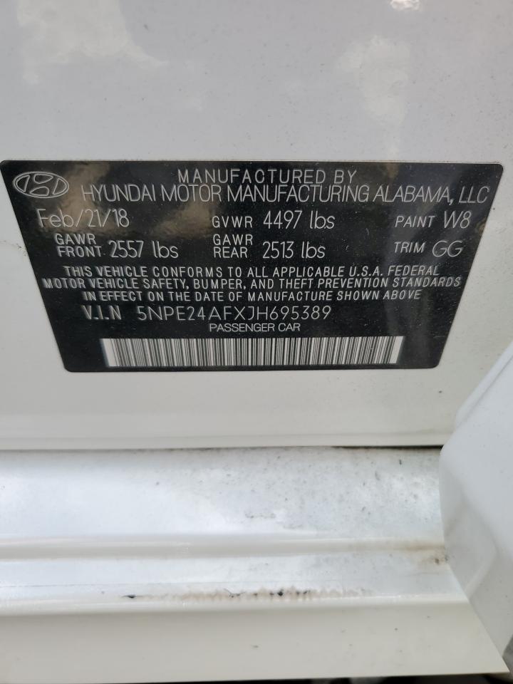 5NPE24AFXJH695389 2018 Hyundai Sonata Se